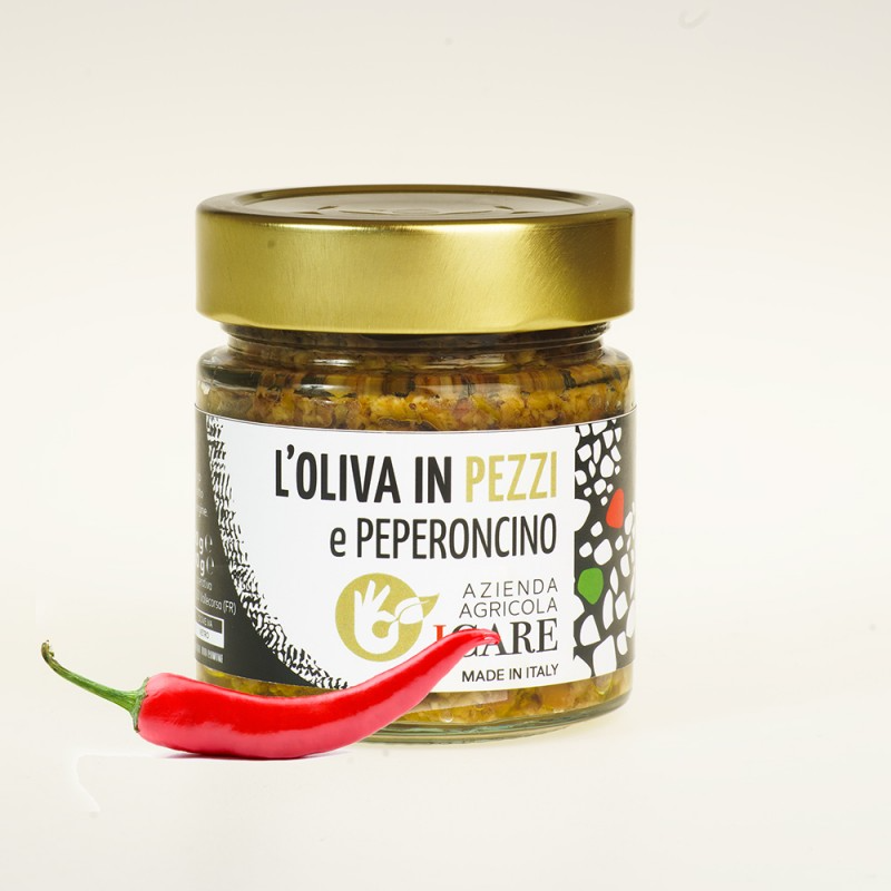 OLIVA IN PEZZI E PEPERONCINO